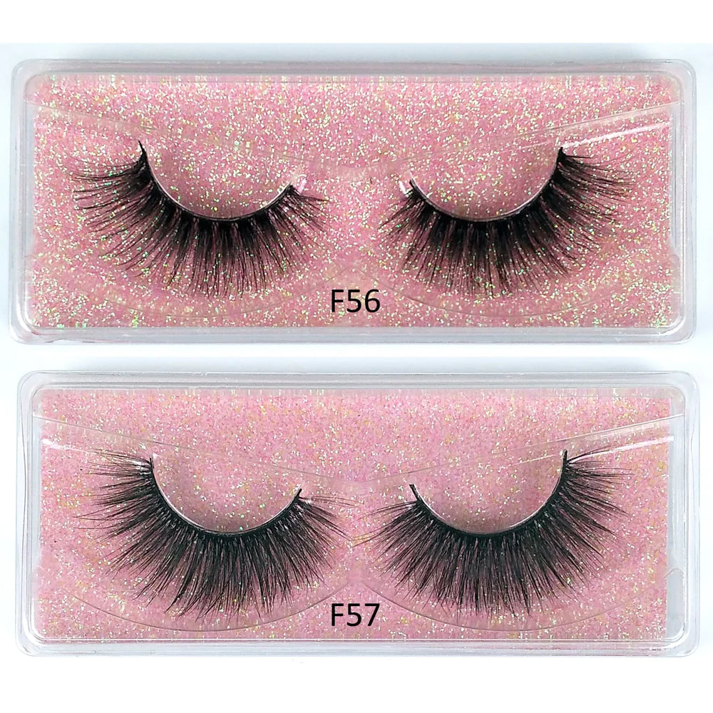 Lashes Bulk Wholesale 30/50/100/200 Pcs 3D Mink Lashes Natural Mink Eyelashes Fluffy False Eyelashes Makeup False Lashes in Bulk