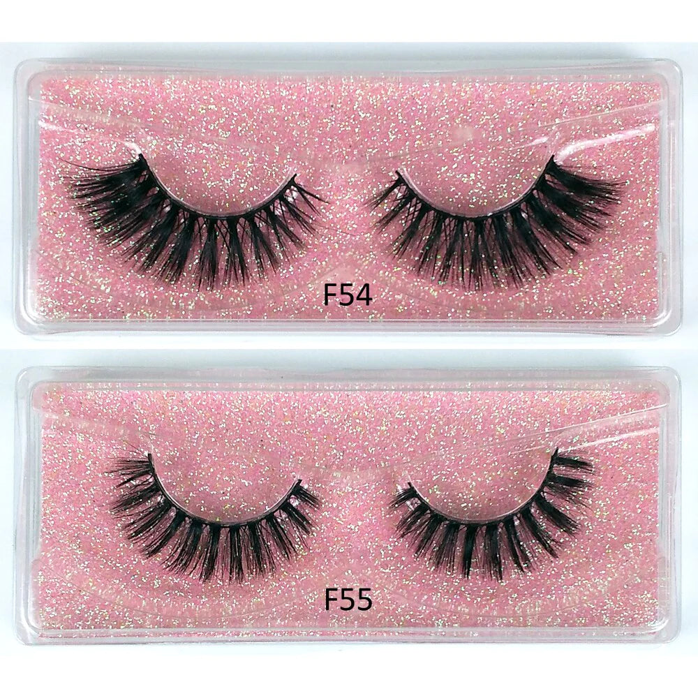 Lashes Bulk Wholesale 30/50/100/200 Pcs 3D Mink Lashes Natural Mink Eyelashes Fluffy False Eyelashes Makeup False Lashes in Bulk