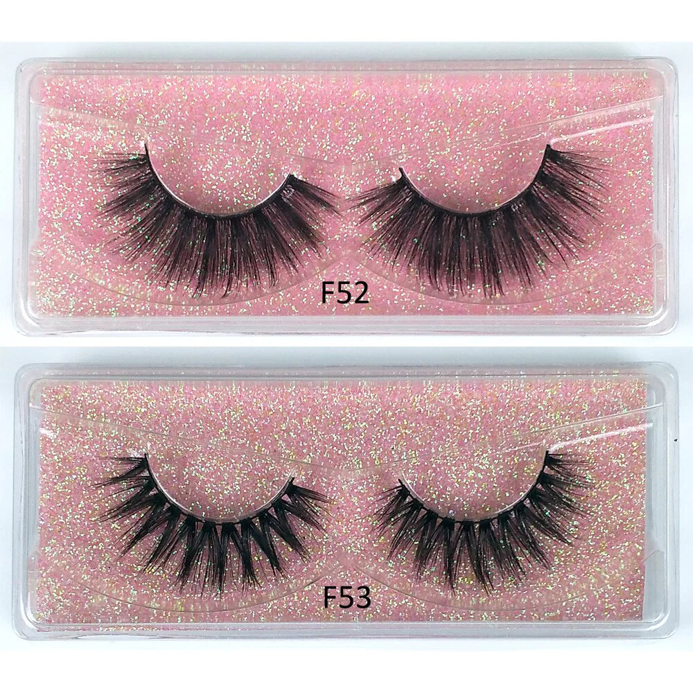 Lashes Bulk Wholesale 30/50/100/200 Pcs 3D Mink Lashes Natural Mink Eyelashes Fluffy False Eyelashes Makeup False Lashes in Bulk