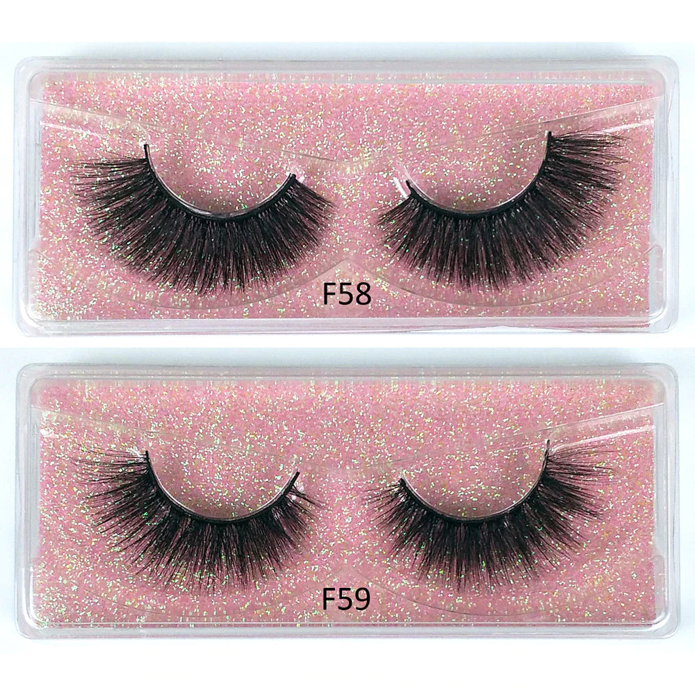 Lashes Bulk Wholesale 30/50/100/200 Pcs 3D Mink Lashes Natural Mink Eyelashes Fluffy False Eyelashes Makeup False Lashes in Bulk