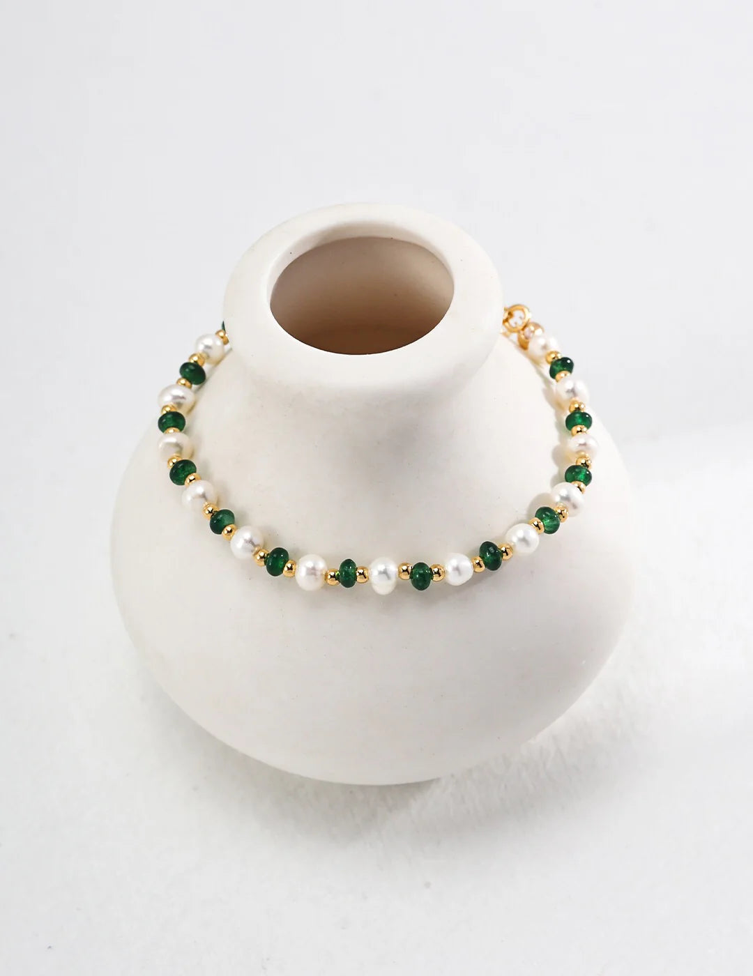 Natural Pearl and Gemstone Beaded Braclet