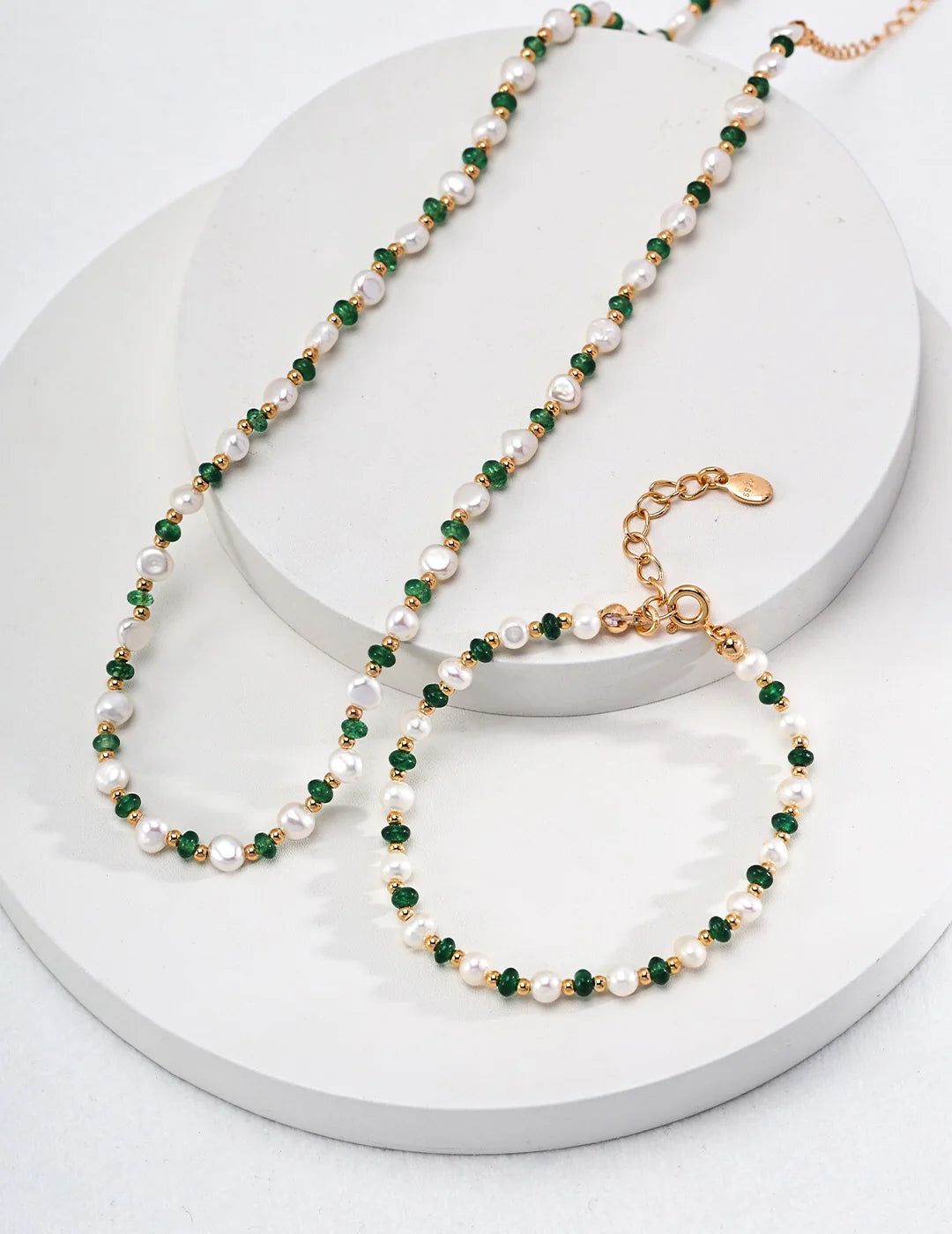 Natural Pearl and Gemstone Beaded Braclet